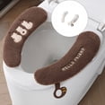 thumbnail image 2 of MOMOJIA Thick Plush Toilet Seat Cover Soft Warm Slip Proof Bathroom Accessory Winter Use, 2 of 8