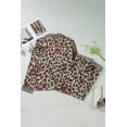 thumbnail image 3 of Chic Khaki & Leopard Contrast Long Pajama Set for Women – Stylish and Comfortable for Daily Relaxation, 3X, 3 of 12