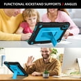 thumbnail image 6 of FIEWESEY for Lenovo Tab M9 Tablet Case,Heavy-Duty Drop-Proof Shockproof Hybrid Kids Friendly Protective Case (with Stand) for Lenovo Tab M9 2023 Release 9 Inch+Screen Protector(Black/Blue,2 Pcs), 6 of 6