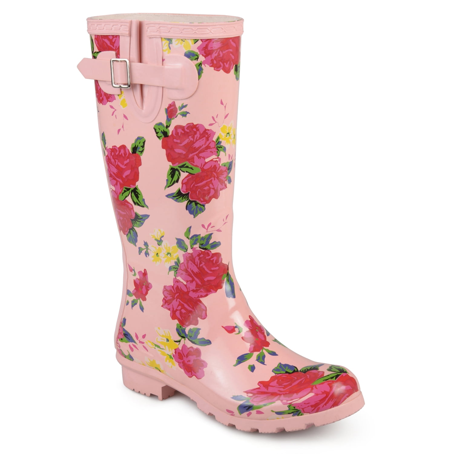 Women's Rubber Patterned Rain Boots