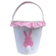 thumbnail image 2 of Cesta de conejo de Pascua, cesta de regalo para llevar, cesta de conejo, cesta con volantes para cazar Rosa, 2 of 8