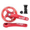 thumbnail image 2 of Juego de bicicletas Crankset MTB shamjiam Aleación de Aluminio Soporte Eje rojo 38t Brazo de manivela de bicicleta plegable, 2 of 7