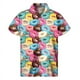 thumbnail image 5 of Camisa con estampado 3D de galletas y donas de chocolate para hombre, camisas hawaianas de verano, blusa hawaiana con solapa de calle, botones, mangas cortas, 5 of 5