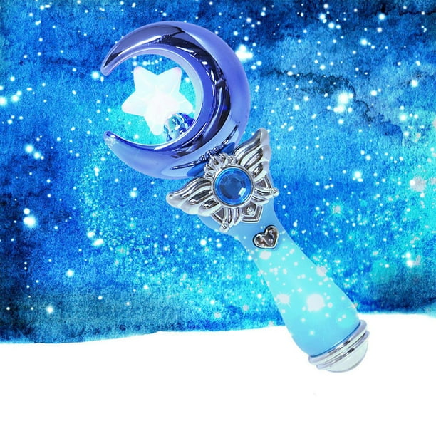 XingJian LLC Princess Moon Fairy Wand - Magical Light-Up Styling