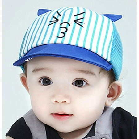 

TANGNADE baby essentials Baby Toddler Boys And Girls Cat Cartoon Hat Infant Summer Adjustable Cap