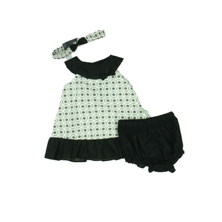 

Pre-owned Kenneth Cole Girls Black | White Dress size: 0-3 Months