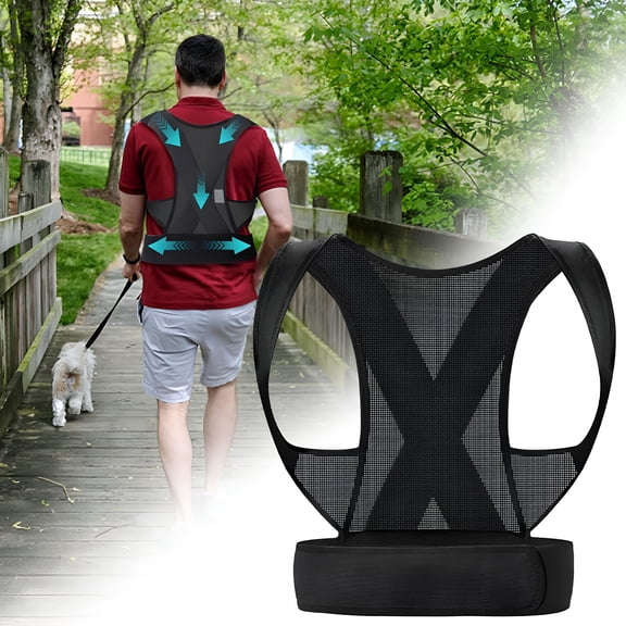 XIRQI Back Brace Posture Corrector for Women and Men,Shoulder Straightener,Adjustable Full Back Support,Upper and Lower Back Pain Relief - Scoliosis,Hunchback,Hump,Thoracic,Spine Corrector