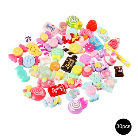 Slime Charms Mixed Resin Candy Beads Slime Sweets Bead Making Supplies DIY Collage