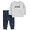 White/Blue, variant on Baby and Toddler Boy Outfit Set, 2-Piece, Sizes 0/3-24 Months