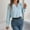 Light Blue, variant on Aloohaidyvio Long Sleeve Tops for Women No Boundaries Women's Fashion Casual Winter Long Sleeve Lapel Shirt Blouse Top
