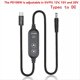thumbnail image 4 of Cable de Refuerzo de CC Tipo C A CC, Convertidor de Refuerzo Ajustable de 5 V/9 V/12 V/15 V/20 V, Cable Disparador PD100W, Adaptador USB A CC., 4 of 8