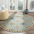 thumbnail image 2 of SAFAVIEH Easy Care Marcus Floral Area Rug, Light Blue/Dark Blue, 6' x 9', 2 of 9