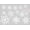 White, variant on Large Snowflake Designs Vinyl Decals Stickers (Set of 13), 8-2.5 , Metallic Silver