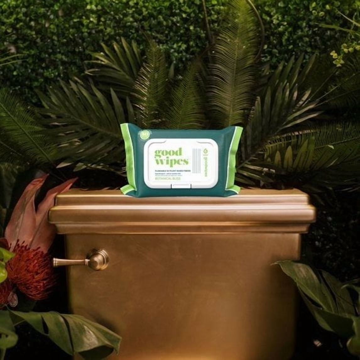 Goodwipes Flushable Butt Wipes, Botanical Bliss Scented, 12 Pack, 600 Total Wipes