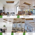 thumbnail image 6 of Colorful Vintage Magnetic Fluorescent Light Covers for Ceiling Lights 2 x 4 Feet, Vintage Wooden Farmhouse Office Classroom Kitchen Drop Ceiling Light Covers Lighting Filters Shade Panel 3 Packs, 6 of 9