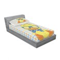 thumbnail image 3 of Ambesonne Cartoon Fitted Sheet & Pillow Sham Set, Hipster Boho Cool Duck, Full, Orange Yellow Blue, 3 of 3