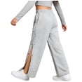 thumbnail image 3 of Haitryli Kids Boys Girls Joggers Athletic Trousers Tear Away Pants Adaptive Clothes Side Full Open Sweatpants Grey 8, 3 of 7