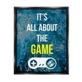 thumbnail image 2 of Stupell Industries All About The Game Vintage Controller Gamer Sign Graphic Art Metallic Gold Floating Framed Canvas Print Wall Art, Design by Annie Warren, 2 of 5