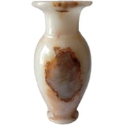 India Meets India Handicraft Flower Vase with Onyx Marble Decorative Home, Offices, Best Gifting, Made by Awarded Indian Artisan
