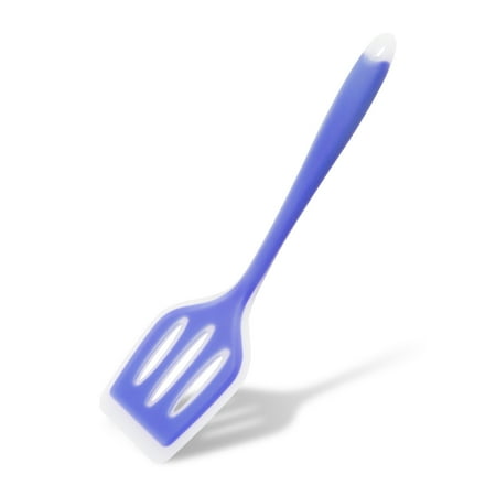 

Oulangbo Slotted Turner Spatula for for Fish Eggs Pancakes (L Clear Purple)
