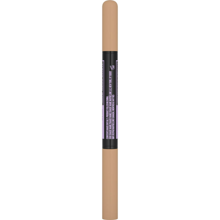 Maybelline Express Eyebrow and Pencil Blonde Makeup, 2-In-1 Powder Light Brow
