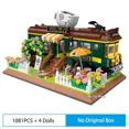 thumbnail image 1 of Blocks 1081pcs Cafe Corner Street Coffee House View Mini Blocks Friends Creative Expert Train Building Block Toy Gift for Girl Kids, 1 of 6
