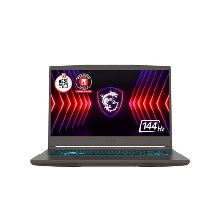 MSI Thin 15 15.6" 144Hz FHD Gaming Laptop: Intel Core i7-13620H, NVIDIA Geforce RTX 4050, 16GB DDR4, 512GB NVMe SSD, WiFi 6E, Win 11: Black B13VE-2678US