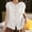White, variant on Women's Linen Shirts Casual Lightweight Boho Button Down Blouse Crew Neck Short Sleeve Tunic Tops White