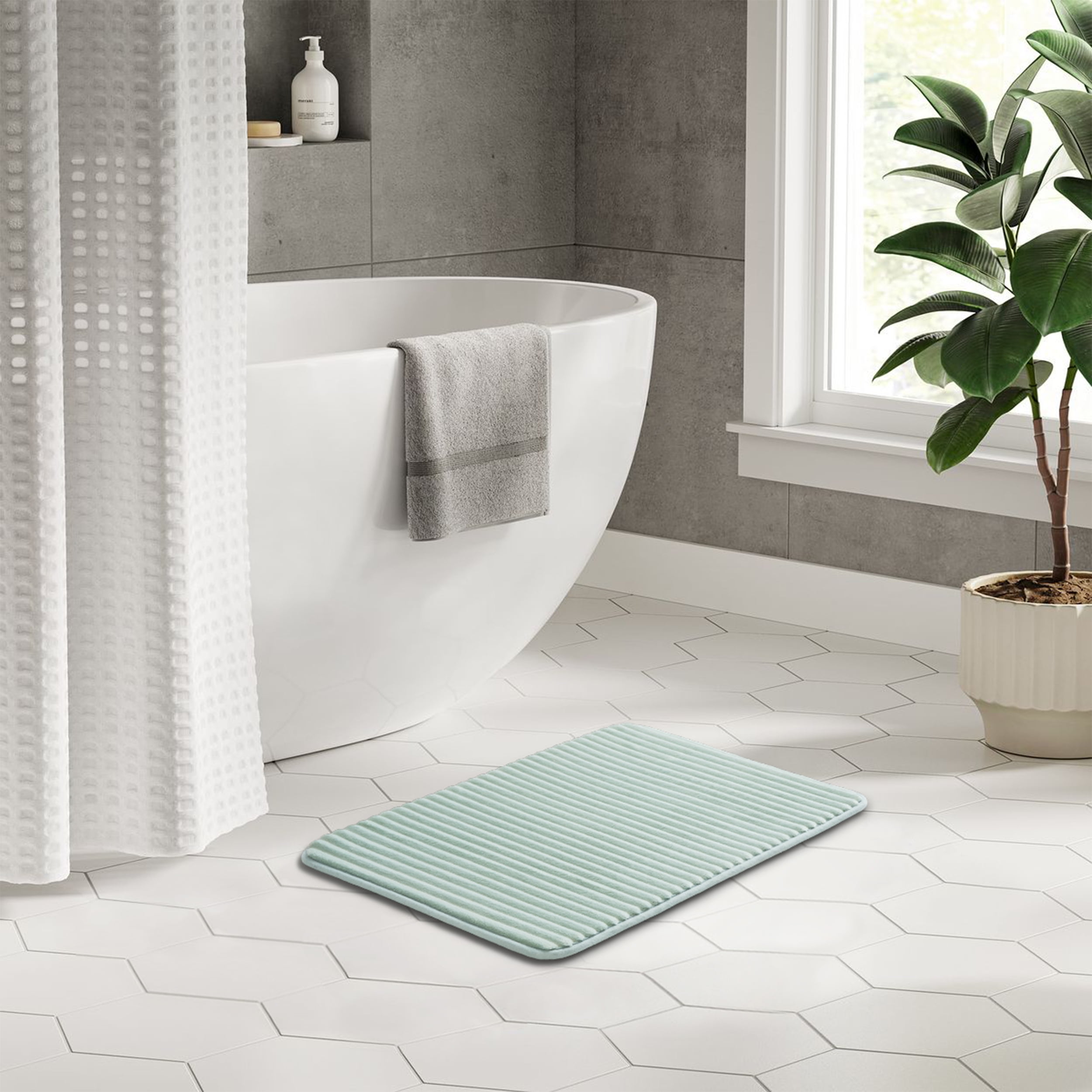 Mainstays Soft Sea Performance Foam 17" x 24" Bath Rug