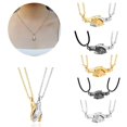 thumbnail image 2 of Colliers Magnétiques pour Couple, 2 Pcs Collier Aimant Main dans la Main Pendentif Ensemble de Colliers, 2 of 4