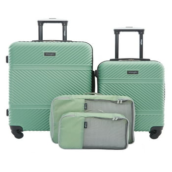 Buy Wrangler 4 Pc Hardside Spinner Luggage Set with 20