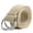 Khaki, variant on Amazing FashionDecoration Unisex Canvas Web Metal Double D Ring Buckle Belt, Khaki, 45.2" x 1.5"