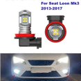 thumbnail image 1 of For Seat Leon 3 MK3 2013-2017 2x Canbus White LED Car Front Fog Lamp, 1 of 4