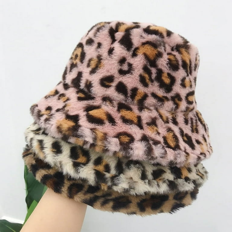 Fluffy cheetah deals bucket hat
