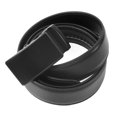thumbnail image 3 of Cinturón de cuero de PU para hombre Cinturón de negocios simple y moderno con hebilla automática para trabajo de oficina 125 cm, 3 of 10