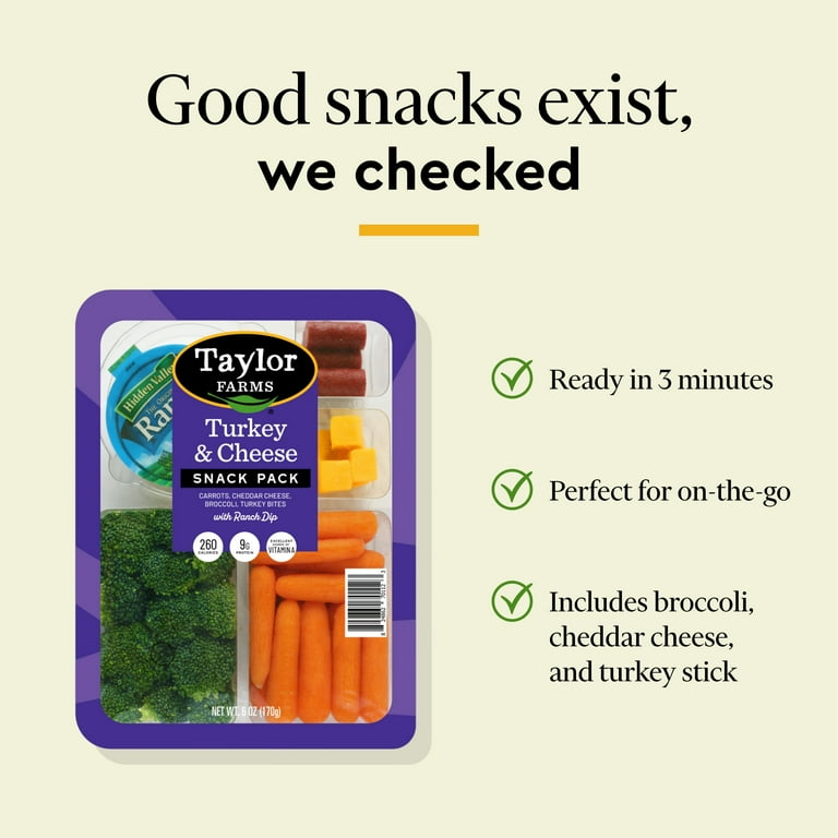 Taylor Farms Turkey & Cheddar Snack Pack, 6 oz