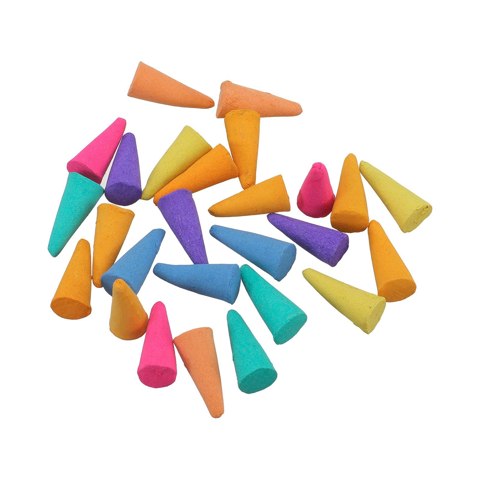 BSHAPPLUS 200PCS Traditional Incense Cones,Incense Cones Assorted,Incense Holder Cones,Incense Burner Cones,Solid Bullet Cone Mixed 8 Flavors Lavender Rose Jasmine Osmanthus Sage Sandalwood