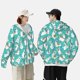 thumbnail image 4 of Balery Cartoon Llamas Sudadera ligera de manga larga con capucha y protección solar UPF 50+ para hombre y mujer, ideal para pesca y running-Large, 4 of 7