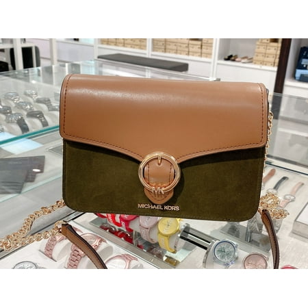 Michael Kors Wanda Medium Shoulder Flap Crossbody Handbag Duffle Multi