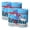 Blue, variant on Renova Vanilla Toilet Paper 4 Jumbo Rolls 180 Sheets 3 Ply Embossed FSC Eco Designer look with conventional flushability, septic and sewer safe, gentle vanilla shade for daily use