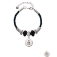 thumbnail image 2 of Delight Jewelry Silvertone In One Ear ''Out the Other'' Middle Sister Celtic Knot Leather Bead Bracelet, 7"+2" Extender, 2 of 4