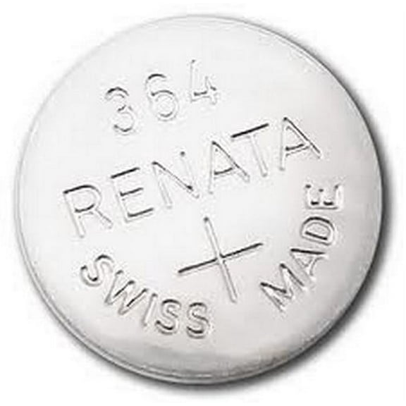 Renata 364/363 - SR621 Silver Oxide Button Battery 1.55V - 2 Pack   Free Shipping