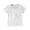 White, variant on Fnooota Girls Cotton T-shirts, Fashion Short Sleeve Casual Crew Neck Kids Tees Light Blue Size 3 T