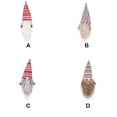 thumbnail image 4 of Kearding Cubierta de botella de vino de Navidad sin rostro anciano tejido manga rayas sombrero Navidad Toppers hogar comedor fiesta boda Kits de decoración para fiestas Gris Kearding HA068078-02, 4 of 6