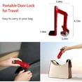 thumbnail image 2 of Portable Door Lock Stopper Security Travel Anti Theft Blocker Hotel Room Apartment Safety Brace Devices, 2 of 6