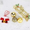 thumbnail image 6 of Gustave Baubles Hanging Glitter Multi-color Plastic Christmas Ball Ornaments, 24 Count (1.18"), 6 of 9