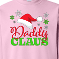 thumbnail image 3 of Inktastic Daddy Claus with Christmas Santa Hat and Snowflakes Adult Sweatshirt, 3 of 4