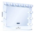 ReignCharm Cinema Series Hollywood Vanity Mirror with Bluetooth Speakers, 12 LED Lights, Dual
