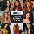 thumbnail image 4 of STUDIOCUT BY PROS 30 Inch long Bohemian Curl Swiss Lace Front Curly Wavy Wig Middle Part Wigs for Black women Heat Resistant Synthetic Wig DPL007 (2-DARKBROWN), 4 of 7