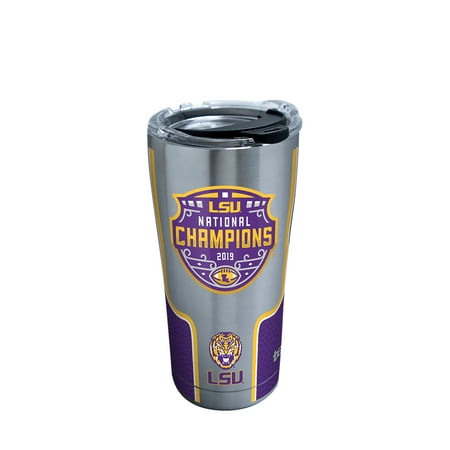NCAA LSU Tigers 2019 National Champions 20 oz Stainless Steel Tumbler with lid